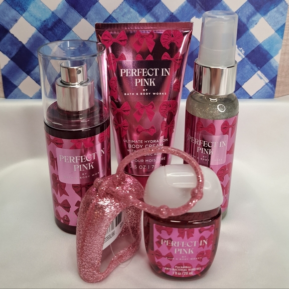 BATH & BODY WORKS 'PERFECT IN PINK' 5-PIECE TRAVEL SIZE GIFT SET LIMITED-EDITION - Picture 4 of 12
